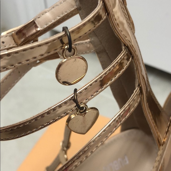 Rose Gold Public Desire Heels - Picture 3 of 3
